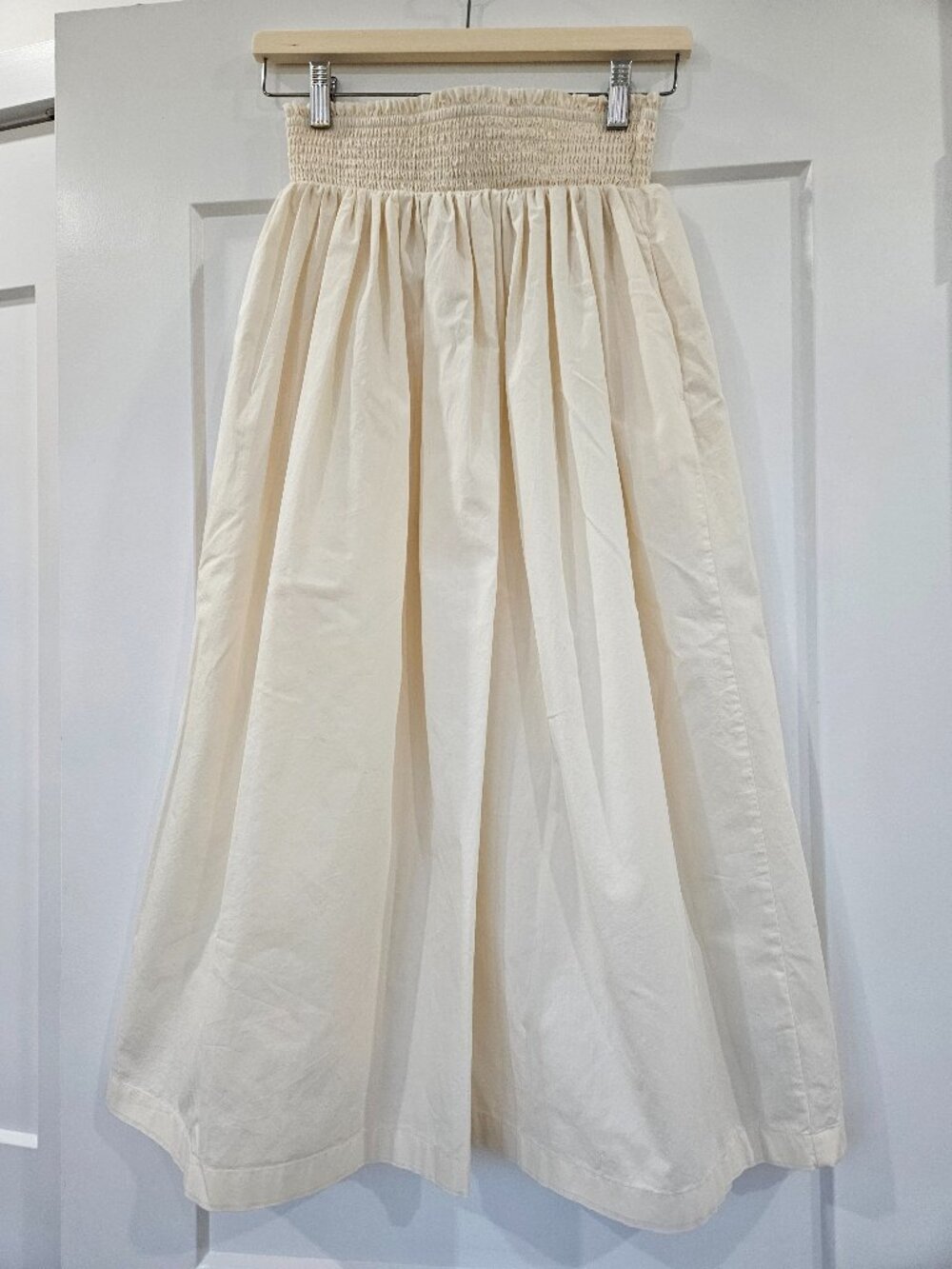 Cream maxi skirt